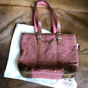 Coach purse burgundy